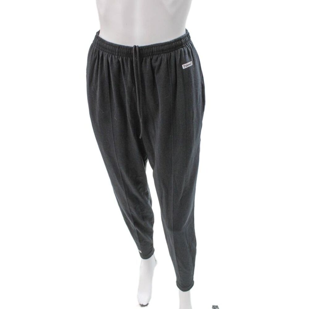 Hind Mens Track Pants Gray Polyester Drawstring Size M